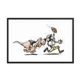 Football Hound Steelers Framed poster - The Bloodhound Shop