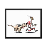 Football Hound Chiefs Framed poster - The Bloodhound Shop