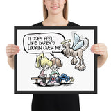 Angel Hound Darby Framed poster