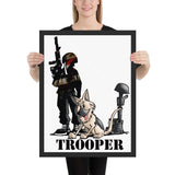 Trooper Framed poster - The Bloodhound Shop