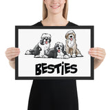 Brottman Besties Framed poster - The Bloodhound Shop