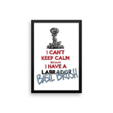 Tim's Keep Calm Basil Framed poster - The Bloodhound Shop