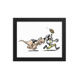 Football Hound Steelers Framed poster - The Bloodhound Shop