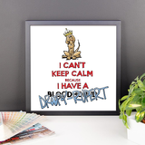 Tim's Keep Calm Droopy Rupert Framed poster - The Bloodhound Shop