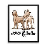 Jaxson & Bella Collection Framed poster - The Bloodhound Shop