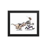 Football Hound Ravens Framed poster - The Bloodhound Shop