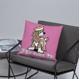 Cavalier- If The Crown Fits FBC Basic Pillow - The Bloodhound Shop