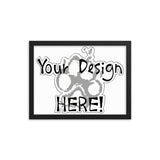 Your Design Here Framed poster - The Bloodhound Shop