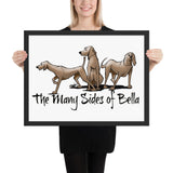 Many Sides of Bella Framed poster - The Bloodhound Shop