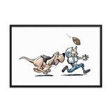 Football Hound Lions Framed poster - The Bloodhound Shop