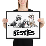 Brottman Besties Framed poster - The Bloodhound Shop