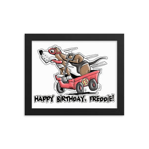 Tim's Wrecking Ball Crew Freddie's B-Day Framed poster - The Bloodhound Shop