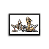Blood is Thicker Lineup Framed poster - The Bloodhound Shop