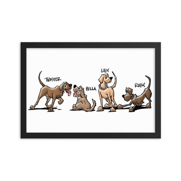 Valerie's Gang Framed poster - The Bloodhound Shop