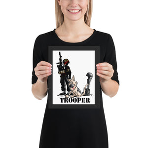 Trooper Framed poster - The Bloodhound Shop