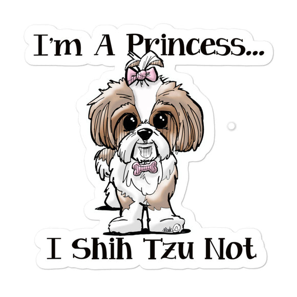 Shih Tzu- Shih Tzu Not FBC Bubble-free stickers - The Bloodhound Shop