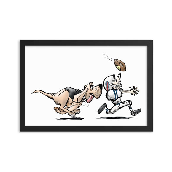 Football Hound Bills Framed poster - The Bloodhound Shop