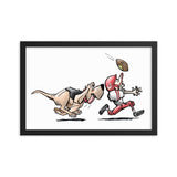 Football Hound Chiefs Framed poster - The Bloodhound Shop