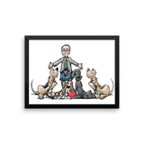 Tim's Hound Love Framed poster - The Bloodhound Shop