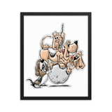 Tim's Wrecking Ball crew 4 No Names Framed poster - The Bloodhound Shop