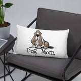 Basset- Dog Mom FBC Basic Pillow - The Bloodhound Shop