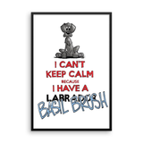 Tim's Keep Calm Basil Framed poster - The Bloodhound Shop
