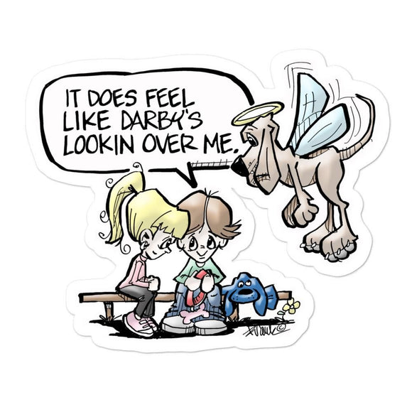 Angel Hound Darby Bubble-free stickers