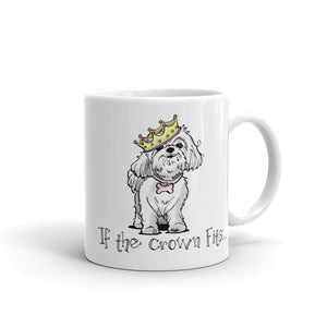 Maltese- If The Crown Fits FBC Mug - The Bloodhound Shop