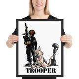 Trooper Framed poster - The Bloodhound Shop