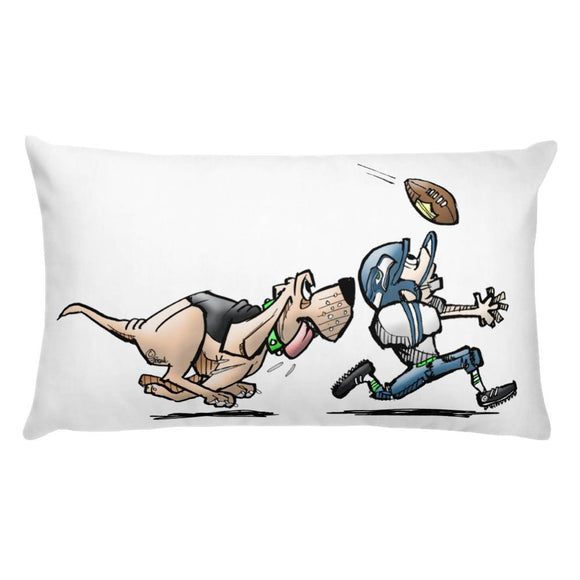 Football Hound Seahawks Basic Pillow - The Bloodhound Shop