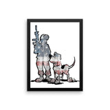 Soldier Hound Framed poster - The Bloodhound Shop