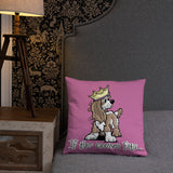 Cavalier- If The Crown Fits FBC Basic Pillow - The Bloodhound Shop