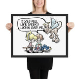 Angel Hound Darby Framed poster