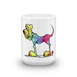 Tie-Dye Hound Mug - The Bloodhound Shop