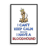 Keep Calm Hound Framed poster - The Bloodhound Shop