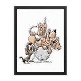 Tim's Wrecking Ball crew 4 No Names Framed poster - The Bloodhound Shop