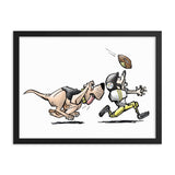 Football Hound Steelers Framed poster - The Bloodhound Shop