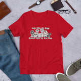 Dogs Make Me Happy Short-Sleeve Unisex T-Shirt - The Bloodhound Shop