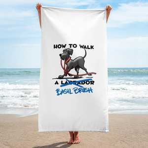 Tim's How to Walk Basil Brush Towel - The Bloodhound Shop