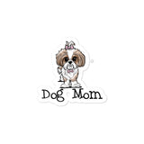 Shih Tzu- Dog Mom FBC Bubble-free stickers - The Bloodhound Shop