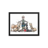 Tim's Google Hound Framed poster - The Bloodhound Shop