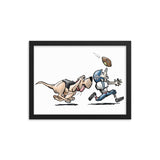 Football Hound Giants Framed poster - The Bloodhound Shop