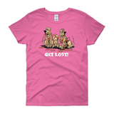 Get Lost Hounds Dark Women's short sleeve t-shirt - The Bloodhound Shop