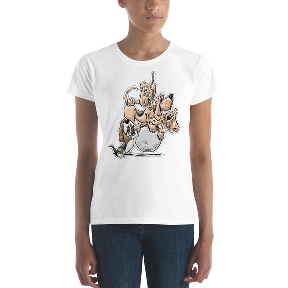 Tim's Wrecking Ball Crew w/ Freddie Women's short sleeve t-shirt - The Bloodhound Shop
