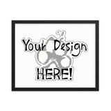 Your Design Here Framed poster - The Bloodhound Shop