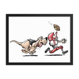 Football Hound Chiefs Framed poster - The Bloodhound Shop