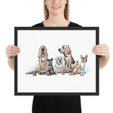 Ines and Her DogsFramed poster - The Bloodhound Shop