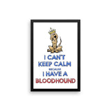 Keep Calm Hound Framed poster - The Bloodhound Shop