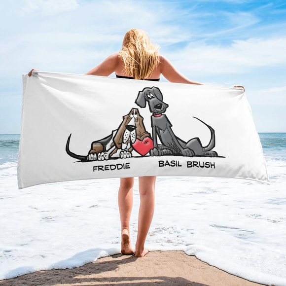Tim's Freddie/Basil Love Towel - The Bloodhound Shop
