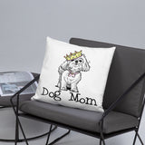 Maltese- Dog Mom FBC Basic Pillow - The Bloodhound Shop